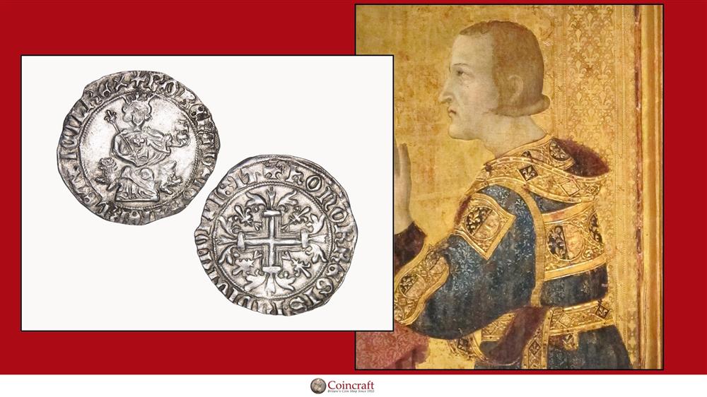 Italian States, Naples, Dedicated to  Robert of Anjou (former politician) - SGM288-5554 - Coincraft